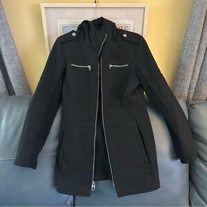 Miss Sixty M60 Womens Black Soft Shell Zip Jacket Coat Medium